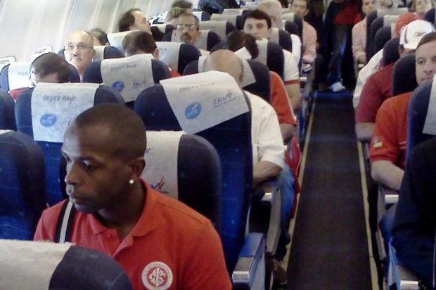 Chimarrão, internet e resenha distraem o grupo do Inter na conexão na Bolívia Leonardo Oliveira/AgênciaRBS