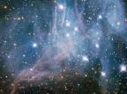 Nasa registra grupo de estrelas brilhantes e de vida curta em galáxia anã ESA,Hubble,NASA; D. A Gouliermis/Divulgação Nasa registra grupo de estrelas brilhantes e de vida curta em galáxia anã ESA,Hubble,NASA; D. A Gouliermis/Divulgação