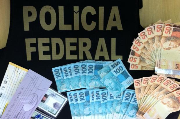 Operação da PF desarticula quadrilha que usava dinheiro falso no RS e SC Polícia Federal Chapecó/Divulgação Operação da PF desarticula quadrilha que usava dinheiro falso no RS e SC Polícia Federal Chapecó/Divulgação