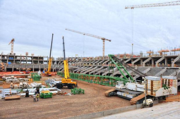 Instalação da cobertura da Arena será iniciada nesta segunda-feira Omar Freitas/Agencia RBS Instalação da cobertura da Arena será iniciada nesta segunda-feira Omar Freitas/Agencia RBS