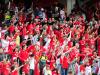 Da arquibancada, a torcida deu show antes mesmo do jogo começar