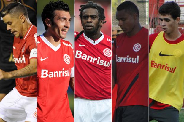 Comentaristas opinam sobre o time ideal do Inter para as partidas decisivas Montagem sobre fotos de Mauro Vieira, Nabor Goulart/Agência Freelancer, Diego Vara, Guilherme Becker e  Alexandre Ernst/