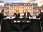 Em meio a troca de farpas, candidatos à presidência da França pregam espírito de união no país AFP PHOTO/FRANCE 2 Em meio a troca de farpas, candidatos à presidência da França pregam espírito de união no país AFP PHOTO/FRANCE 2