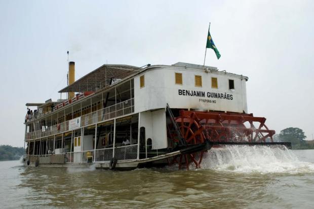 Benjamim, o único grande barco movido a lenha no mundo Divulgação/Divulgação