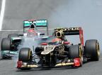 Grosjean está feliz com desempenho, mas visa primeira vitória na F-1 LLUIS GENE/AFP