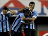 André Lima cumprimentou o volante Fernando pelo gol marcado, ainda no primeiro tempo