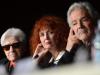 Diretor francês Alain Resnais, atriz Sabine Azema e ator Pierre Arditi na conferência de "Vous n'avez encore rien vu"
