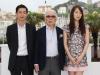 Atores japoneses Ryo Kase, Tadashi Okuno e Rin Takanashi por "Like Someone in Love"