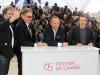 Ator e diretor Gustave Kerven, ator e diretor Benoit Delepine, ator Benoit Poelvoorde e ator e diretor Albert Dupontel representando "Le Grand Soir" presenta na mostra paralela "Um Certo Olhar"