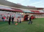 FOTO: Obras sinalizam novo local para a imprensa no Beira-Rio Guilherme Becker/Agência RBS