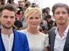 Coadjuvante em "On the Road", Tom Sturridge marcou presença no tapete vermelho ao lado de Kirsten Dunst e Garrett Hedlund