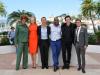 Atriz Macy Gray, atriz Nicole Kidman, ator Matthew McConaughey, diretor Lee Daniels, ator John Cusack e ator Zac Efron na divulgação de "The Paperboy"