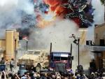 Transformers invadem estreia de atração no parque Universal Studios