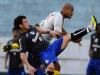 Recuperado da lesão na fíbula do pé direito, o atacante  Kleber se movimentou, brigou, buscou o jogo e executou bons passes