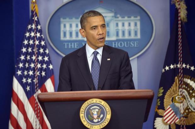 Obama pressiona a Europa para que adote ações 'decisivas' contra crise   Brendan Smialiowski/AFP