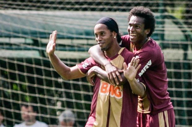 Feliz de novo: Ronaldinho respira novos ares no Atlético-MG  Bruno Cantini,CAM/Divulgação