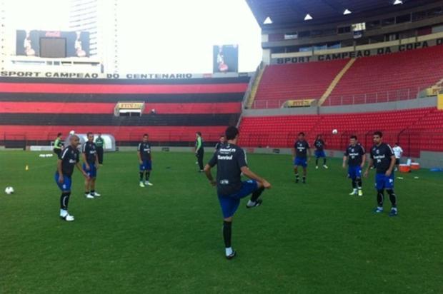 Grêmio faz último trabalho antes de enfrentar o Náutico pelo Brasileirão Vítor Rodriguez/Grêmio/Divulgação Grêmio faz último trabalho antes de enfrentar o Náutico pelo Brasileirão Vítor Rodriguez/Grêmio/Divulgação