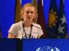 A jovem neozelandesa Brittany Trilford, de 17 anos, discursou na abertura da conferência sobre sustentabilidade da ONU