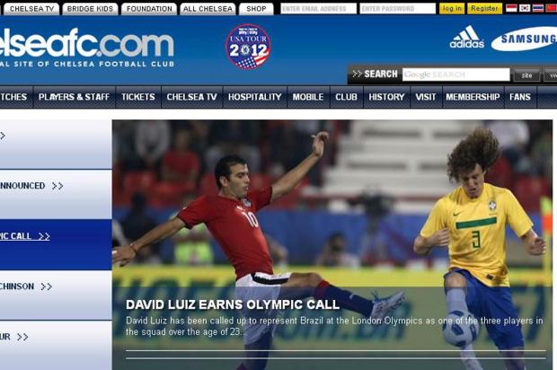 Chelsea se antecipa e anuncia David Luiz na Olimpíada Reprodução, Chelsea/ Chelsea se antecipa e anuncia David Luiz na Olimpíada Reprodução, Chelsea/