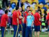 Time espanhol, de Xavi (de azul), fez boa Eurocopa e chega à final otimista