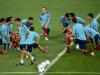 Espanha aquece no campo do Estádio Olímpico de Kiev