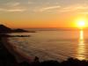 O mar no amanhecer de Florianópolis/RS
