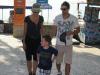 Atriz americana Sharon Stone com o filho Quinn e o namorado Martin Mica passeando na em Laranjeiras, Bal.Camboriú.