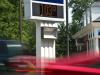 As temperaturas chegaram a 103° Fahreinheit, o equivalente a 39°C, mas a sensação térmica bateu na casa dos 41°C