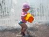 Parques aquáticos receberam muitas pessoas durante a onda de calor