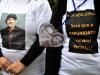 Familiares vestiram camisetas que estampavam fotos das vítimas do acidente aéreo