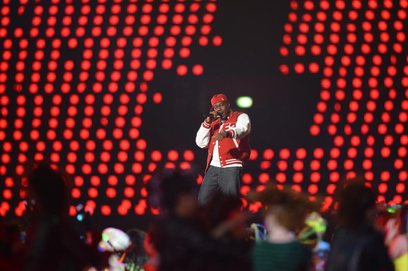 O rapper britânico Dizzee Rascal fez performance em Londres:imagem 35