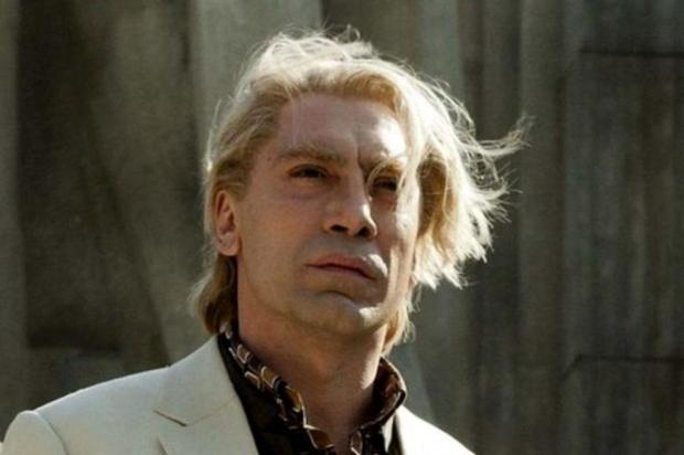 Javier Bardem fica loiro para novo filme de James Bond Sony Pictures/Divulgação Javier Bardem fica loiro para novo filme de James Bond Sony Pictures/Divulgação