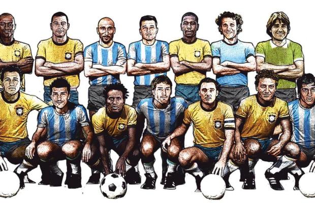 Dupla tem 14 jogadores já convocados por Brasil, Argentina, Uruguai ou Bolívia Repdrução/ArtesZH