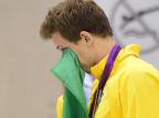 Após ouro em Pequim, Cielo fica com o bronze nos 50m livre em Londres FABRICE COFFRINI/AFP Após ouro em Pequim, Cielo fica com o bronze nos 50m livre em Londres FABRICE COFFRINI/AFP
