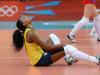 Fernanda Rodrigues durante o jogo de vôlei entre Brasil e Rússia