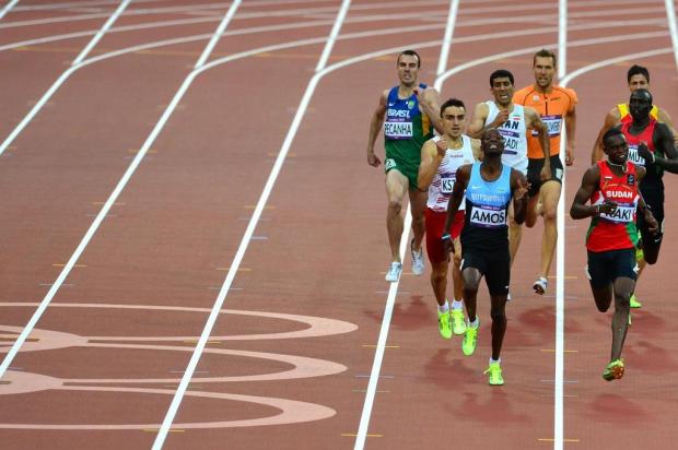 Fabiano Peçanha não avança à final nos 800m em Londres GABRIEL BOUYS/AFP
