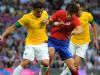 Brasil dominou partida a partir da metade do primeiro tempo