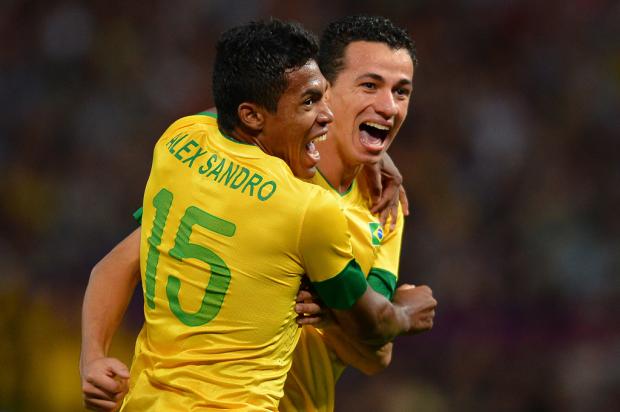 Com dois de Damião, Brasil derrota a Coreia e irá disputar o ouro com o México ANDREW YATES / AFP/ Com dois de Damião, Brasil derrota a Coreia e irá disputar o ouro com o México ANDREW YATES / AFP/