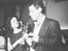 Cantor Chico Buarque de Holanda com sua então esposa Marieta Severo no Festival de Cinema de Gramado, em 1986