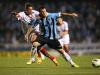 Kleber durante lance entre Grêmio e Portuguesa