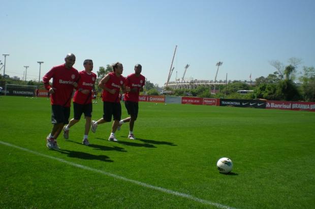 FOTO: Inter faz treino físico logo após a chegada a Porto Alegre André Baibich/