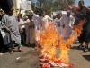 Bandeira americana foi incendiada no Marrocos