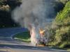 Botijões de gás pegam fogo na carroceria de caminhão e Rota do Sol fica bloqueada por quase uma hora, em Caxias do Sul