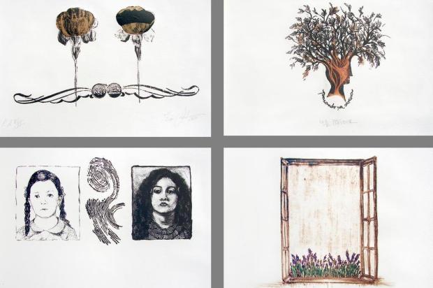 Gravuras em exposição no StudioClio Amigas da Pedra/Divulgação