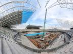 Arena atinge 92% de conclusão: estrutura da cobertura estará pronta em 15 dias Omar Freitas/Agencia RBS Arena atinge 92% de conclusão: estrutura da cobertura estará pronta em 15 dias Omar Freitas/Agencia RBS