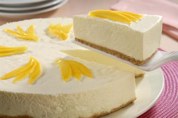 Torta musse de manga é opção para a sobremesa Ver Descrição/Ver Descrição