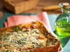 Ingredientes como rúcula e tomate seco são a base de torta salgada batavo/Divulgação Ingredientes como rúcula e tomate seco são a base de torta salgada batavo/Divulgação