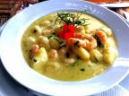Camarão e gorgonzola compõem receita de nhoque Divulgação/Divulgação Camarão e gorgonzola compõem receita de nhoque Divulgação/Divulgação