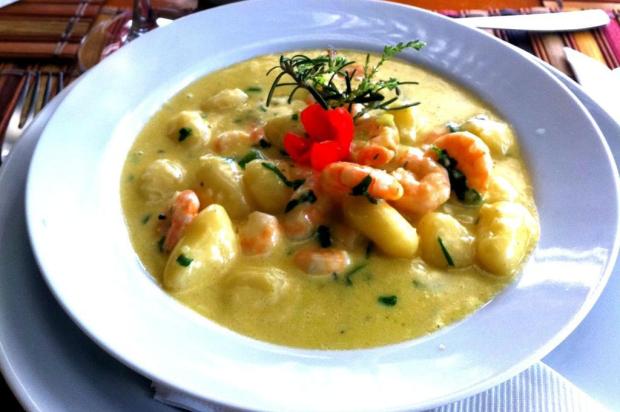 Camarão e gorgonzola compõem receita de nhoque Divulgação/Divulgação
