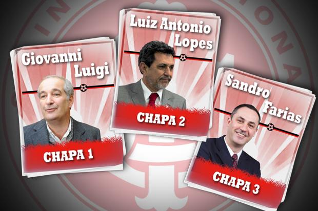 No dia do primeiro turno da eleição do Inter, candidatos debatem os principais temas do Beira-Rio Editoria de arte/ No dia do primeiro turno da eleição do Inter, candidatos debatem os principais temas do Beira-Rio Editoria de arte/